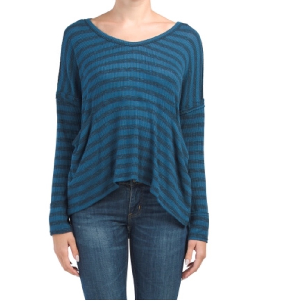 Stripe dolman sleeve top